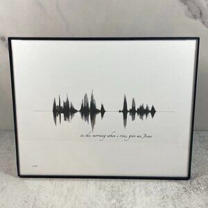 In The Morning When I Rise, Give Me Jesus Soundwave 8x10 Contemporary Frame